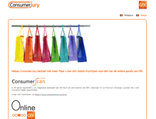 Tablet Screenshot of consumerjury.be